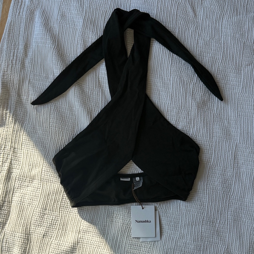 Nanushka Bikini Top with Wrap Detail